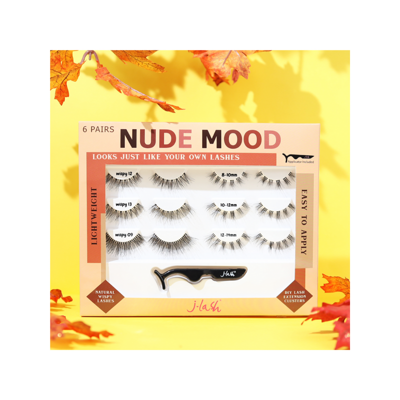 6 Pares de pestañas Multipack Nude Mood