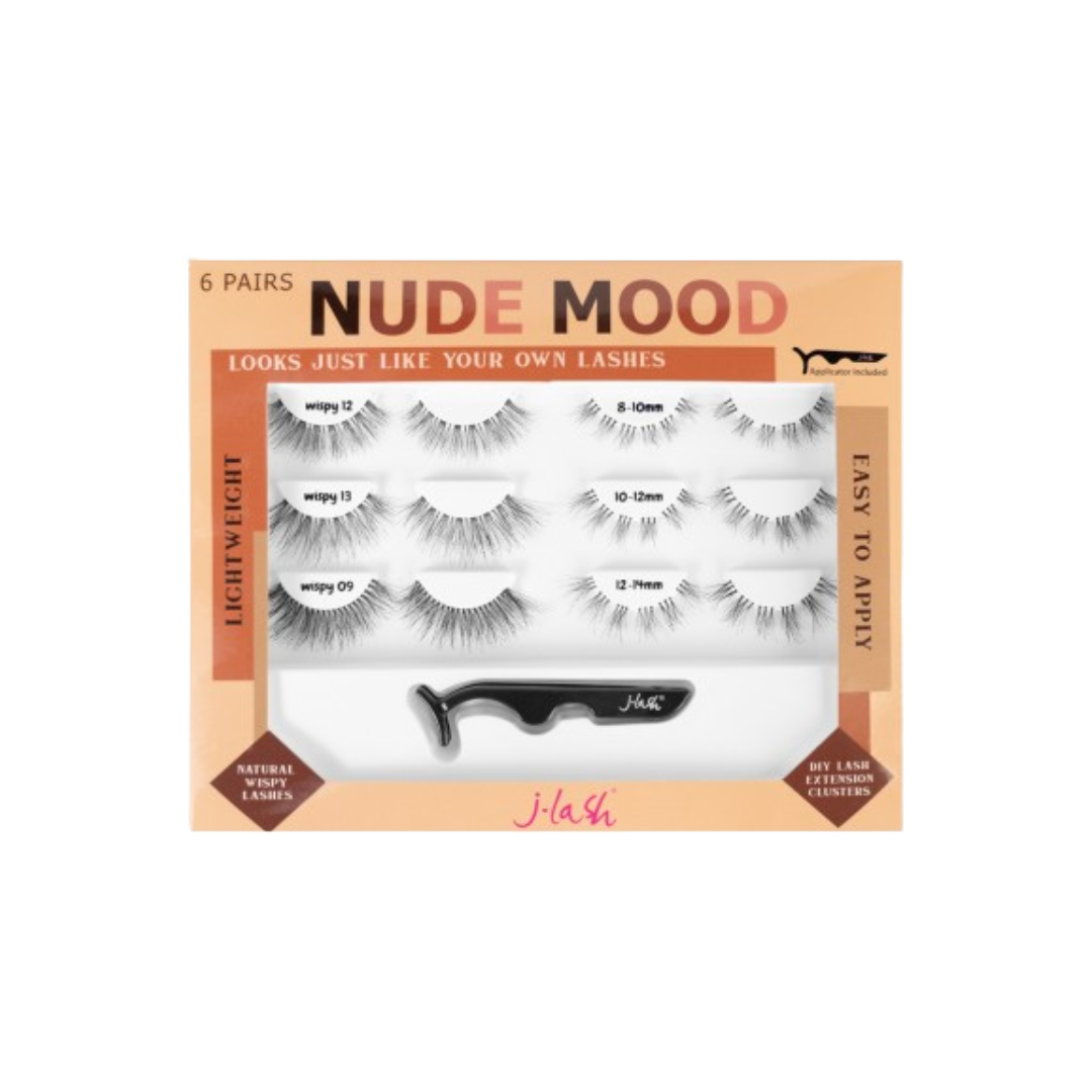 6 Pares de pestañas Multipack Nude Mood