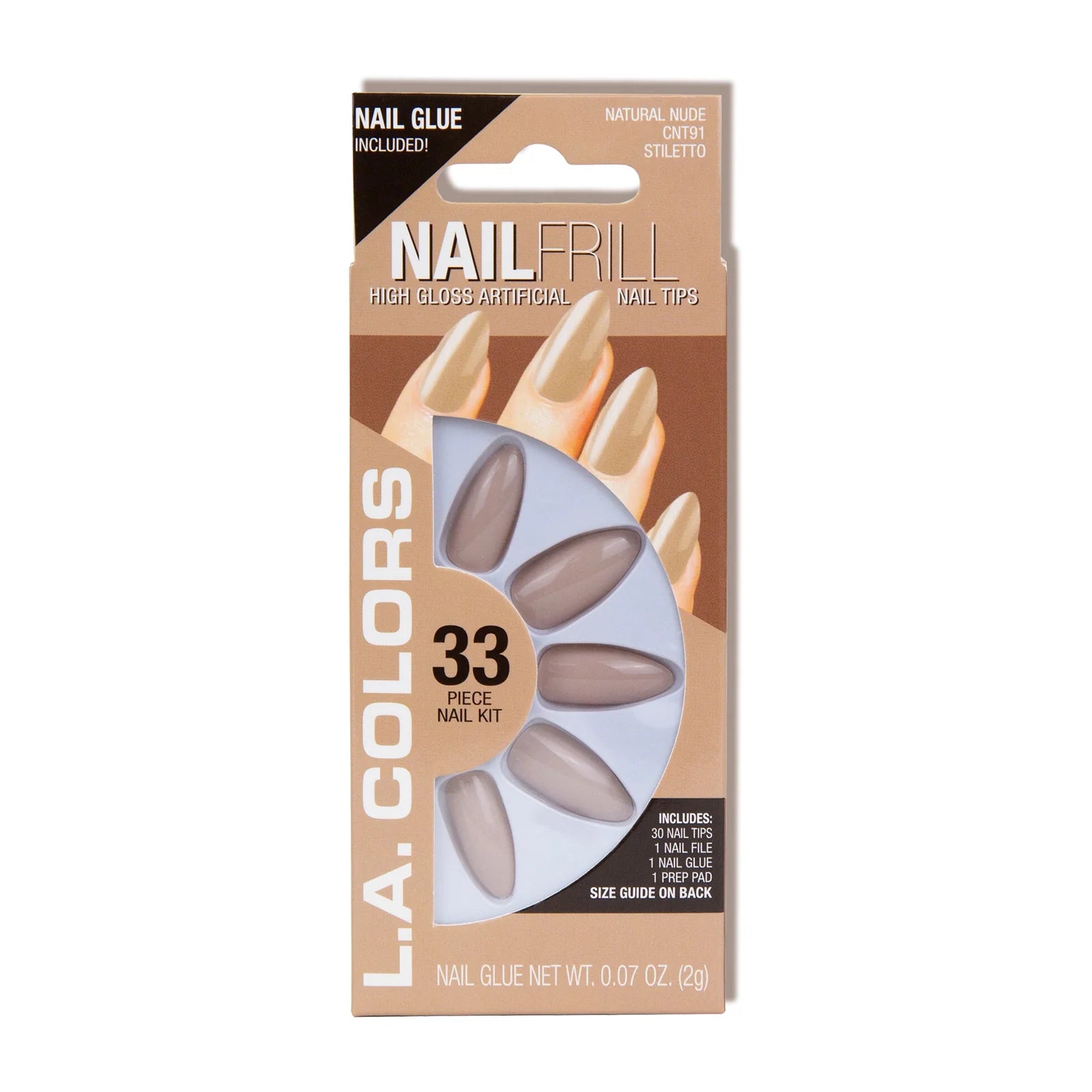 Uñas kit Nail Frill High Gloss Short Natural
