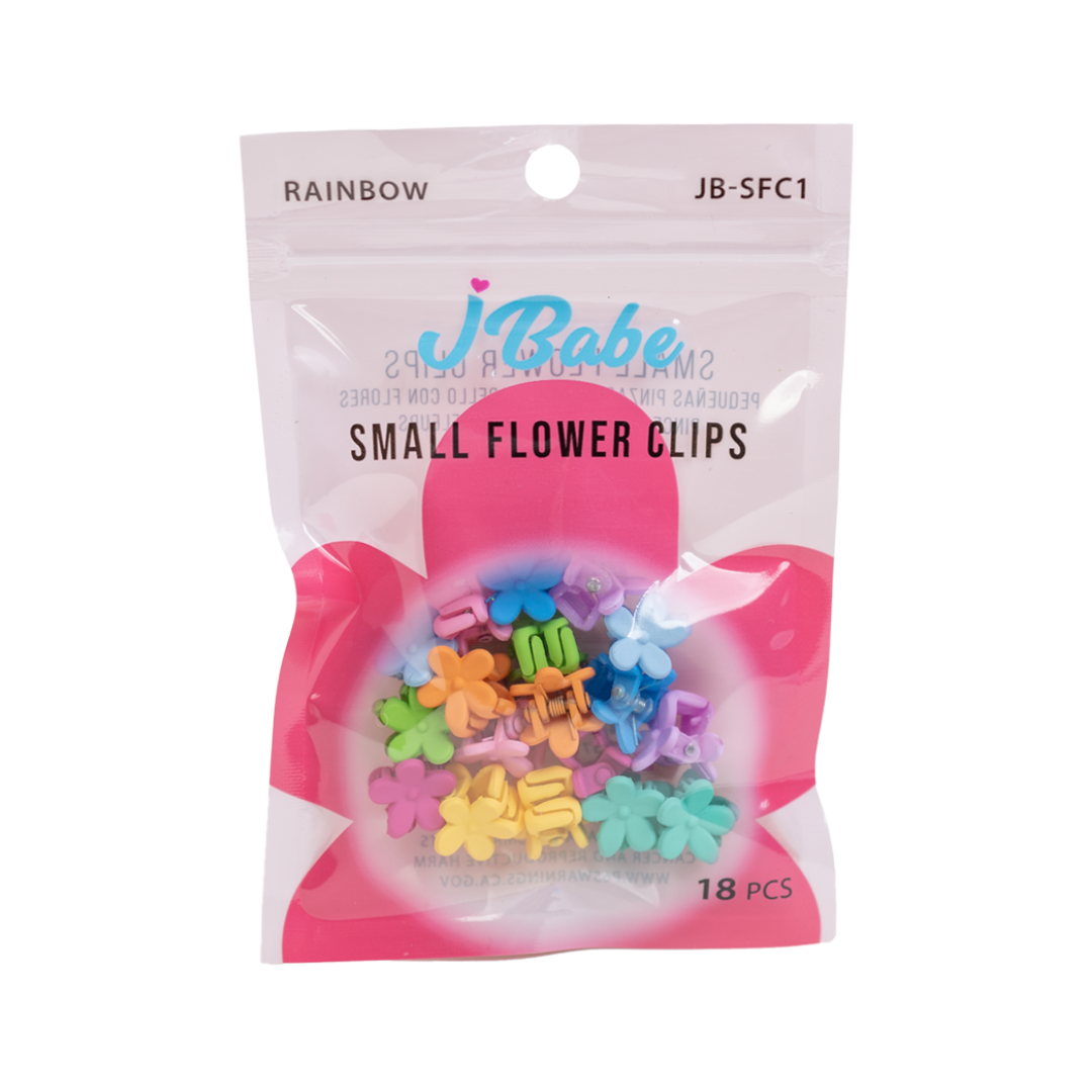 Clips Arcoiris de Florecitas