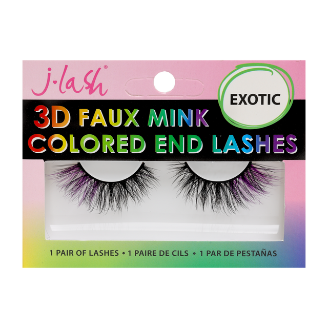 Pestañas Postizas 3d Mixed Color y End Color