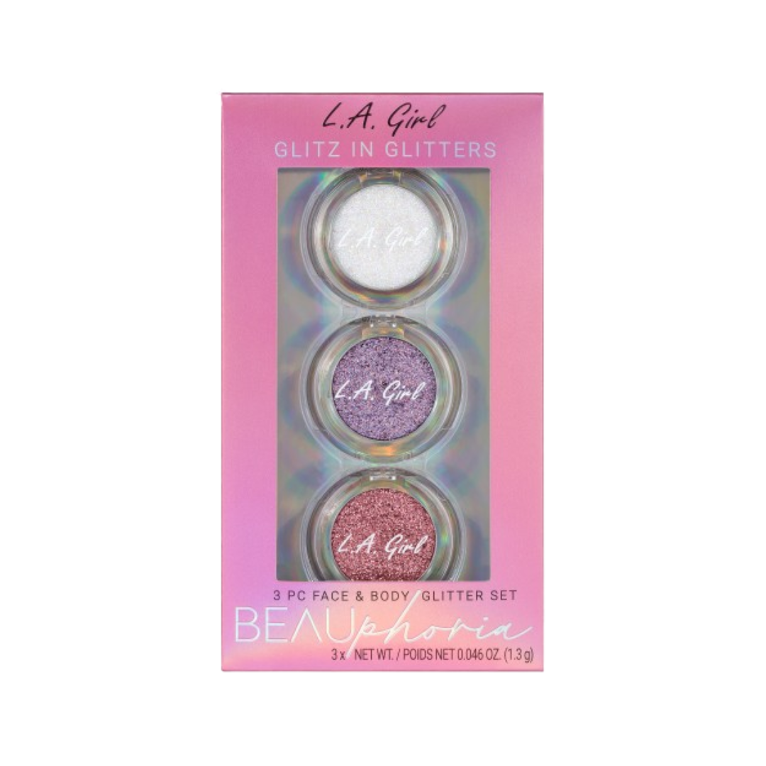 Beauphoria 3pc Face & Body Glitter Set