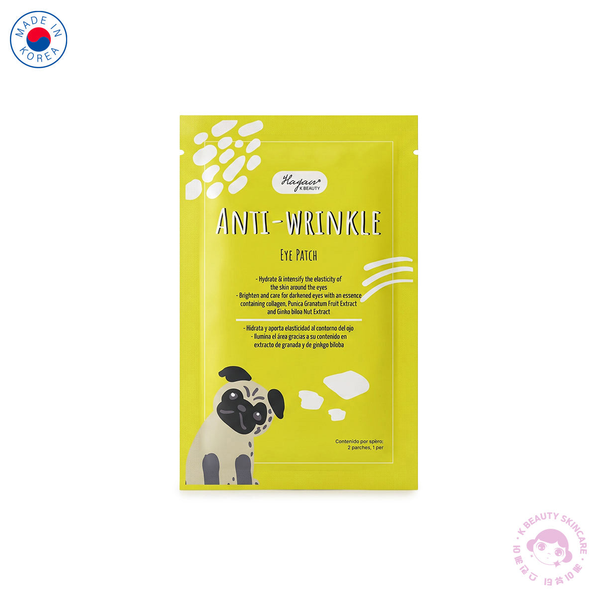 Parches para Ojos  Anti-Wrinkle 5 pzas | Efecto  Efecto Hidratante, Piel Suave y Firme marca Hayan