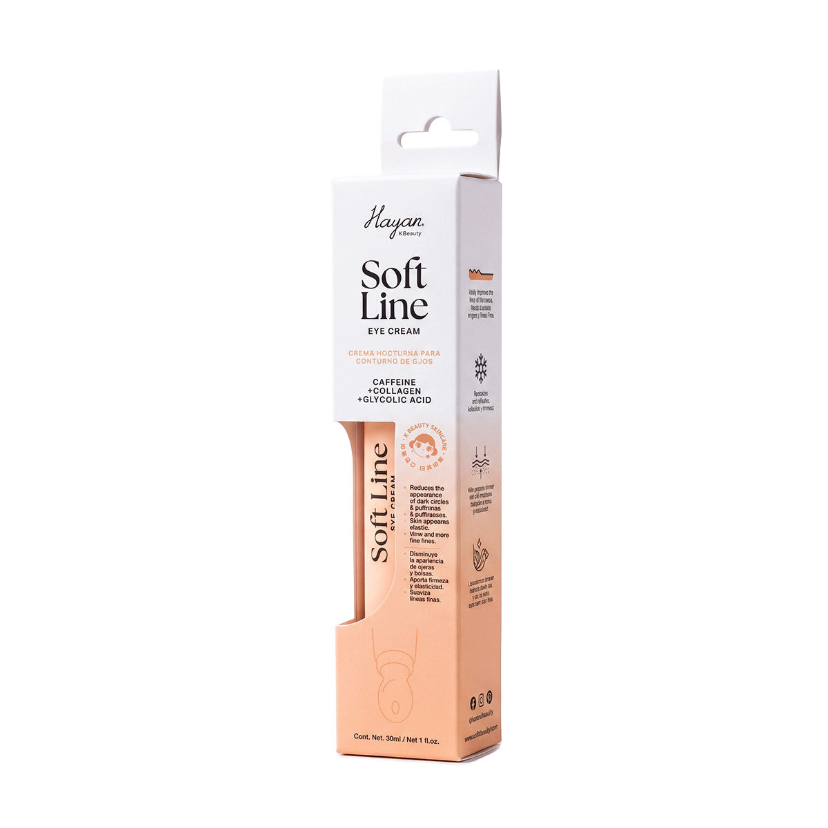 Crema para Contorno de ojos Nutritiva Soft Line Hayan