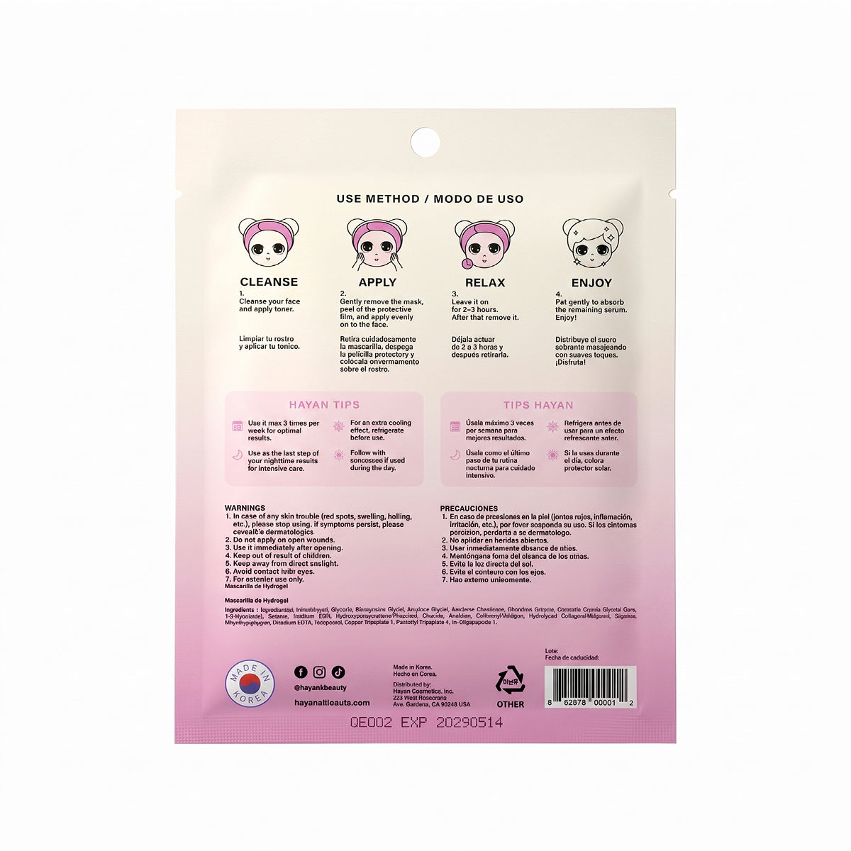 Mascarillas HydroGel