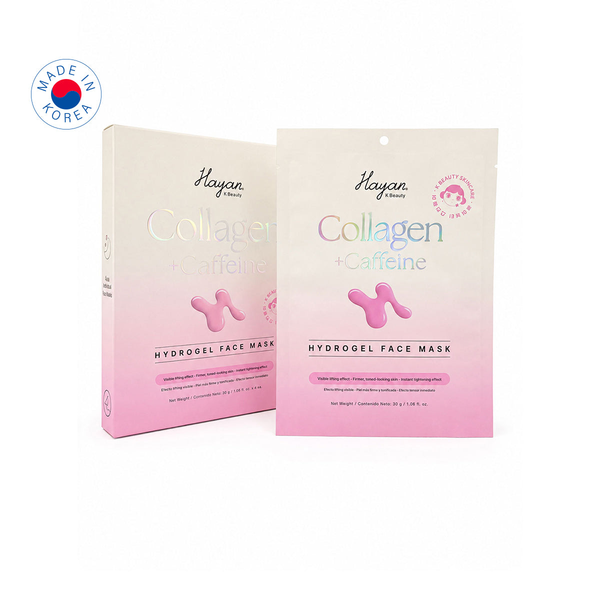 Mascarilla Hidrogel Colageno + Cafeina