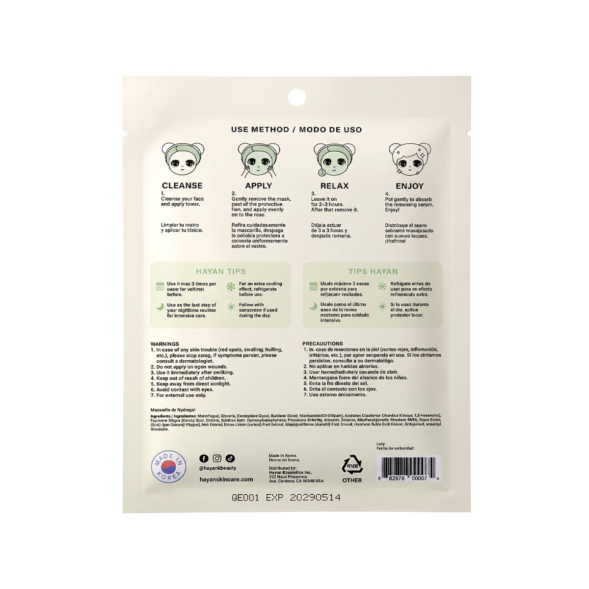 Mascarillas HydroGel