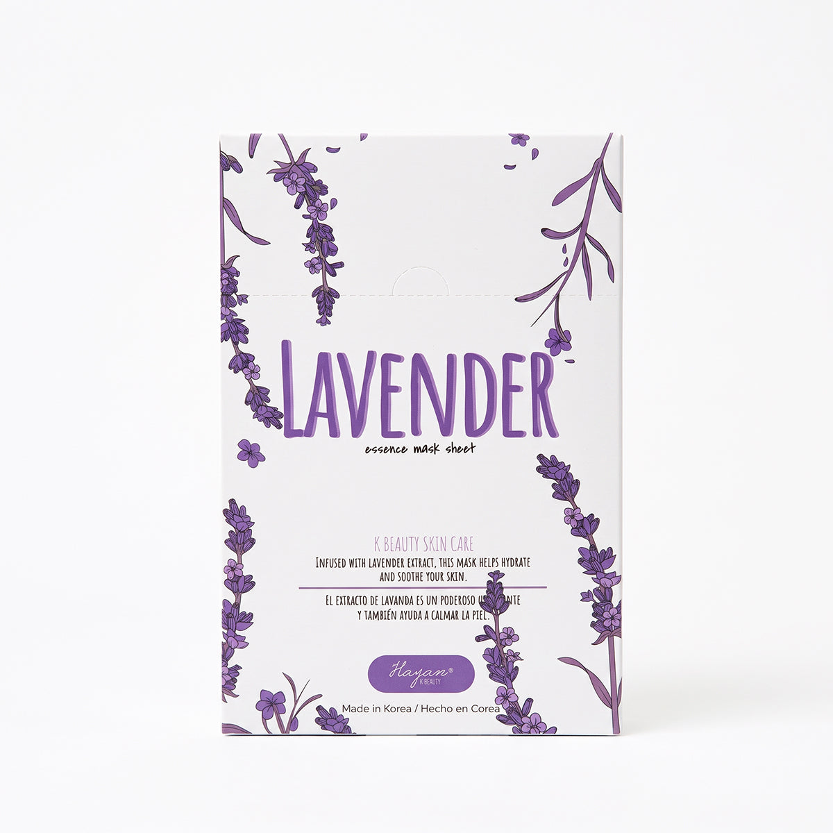 Mascarilla de Tela con Extracto de lavanda + madeca efecto Calmante Intensivo