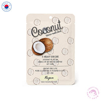Mascarilla facial extracto de coco  tela hidratante Hayan