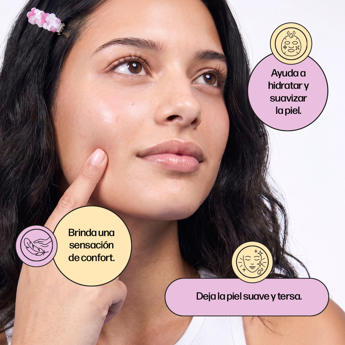 Mascarilla de Tela con Extracto de Avena  efecto Calmante Hayan
