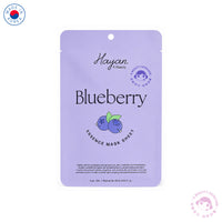 Mascarilla facial extracto Blueberry tela hidratante Hayan