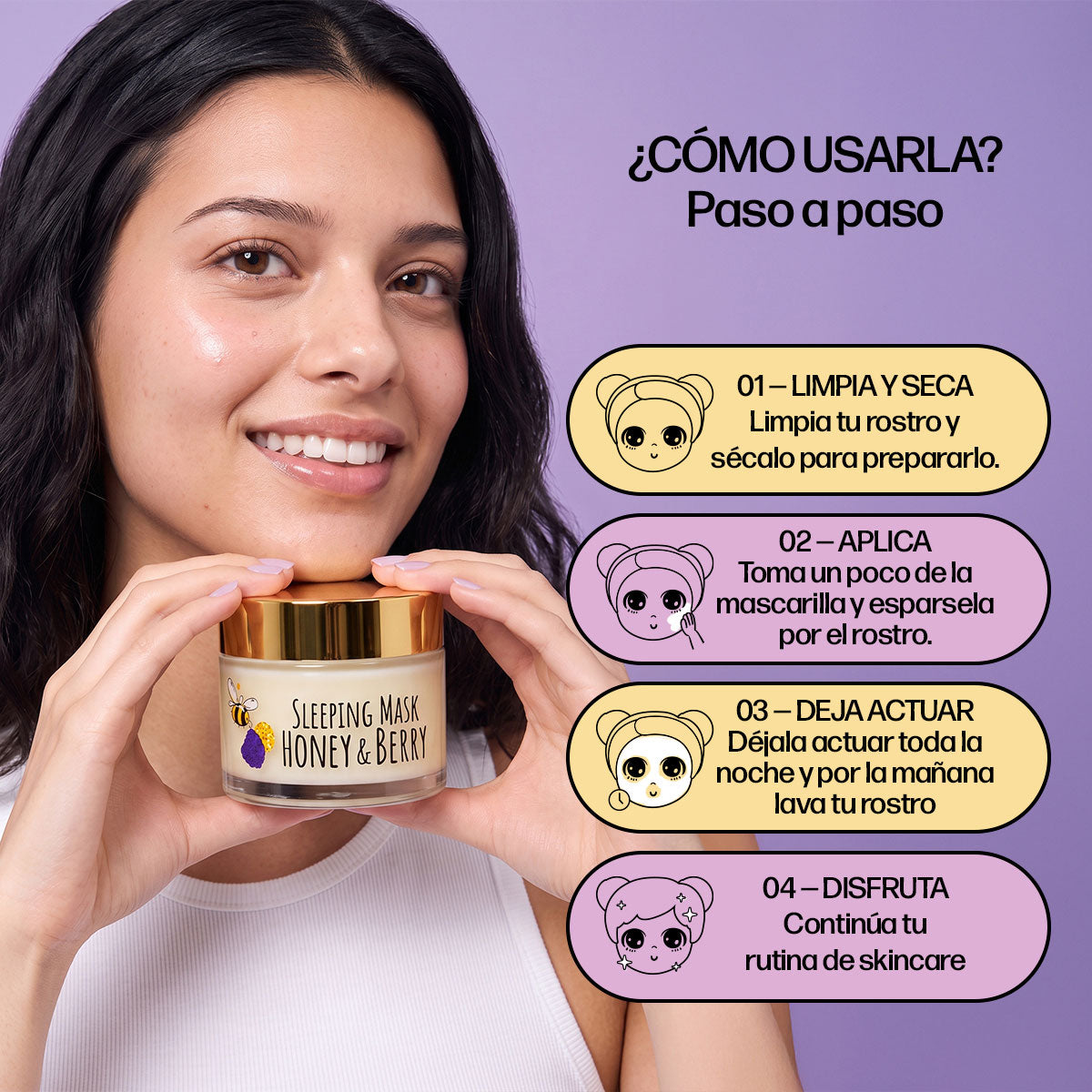 Crema de Noche Honey & Berry