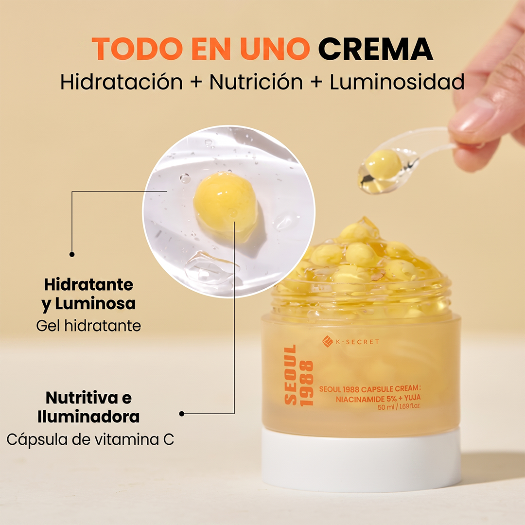 K-Secret Seoul 1988 Capsule Cream: Niacinamide 5% + Yuja