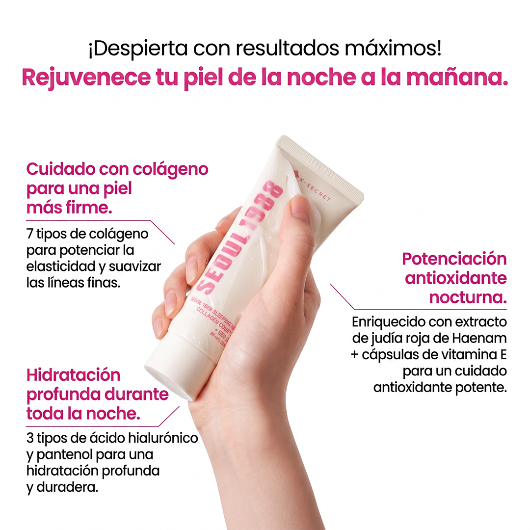 K Secret -Sleeping Mask : Collagen Complex 7 + Red Bean