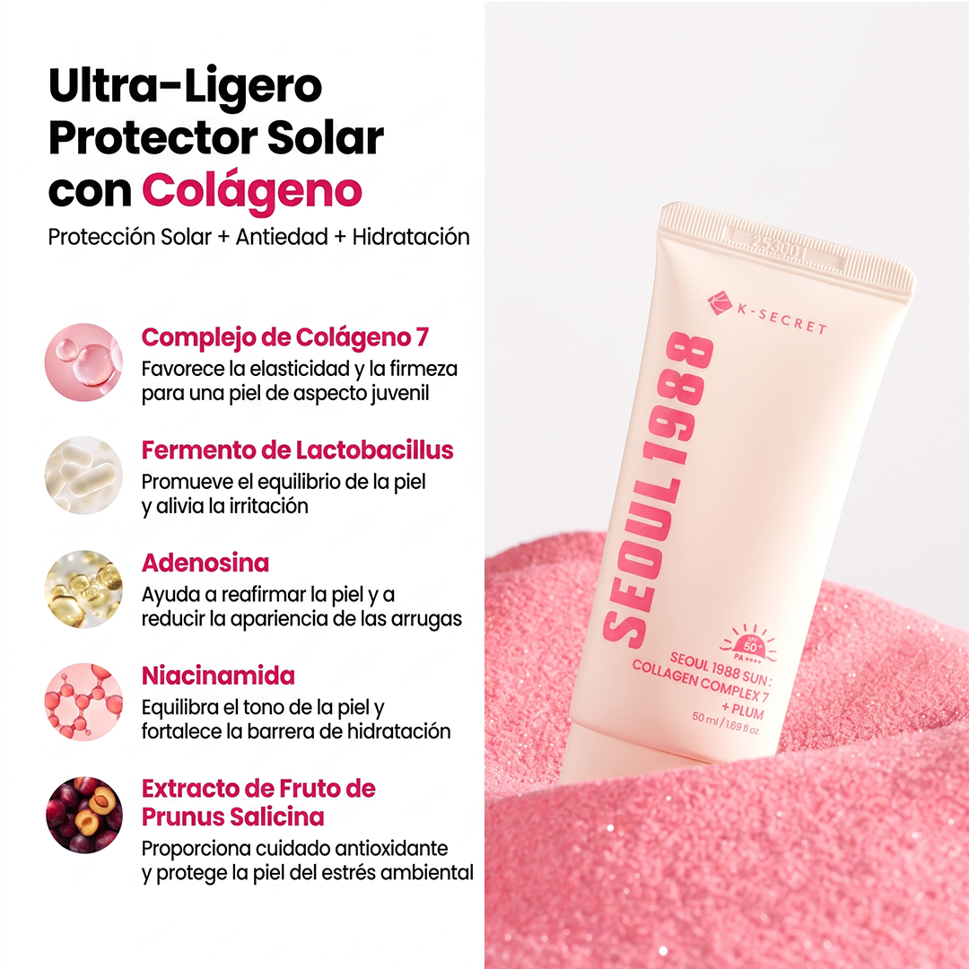 Protector solar  Sun Collagen Complex 7 + Plum (1.69 oz)