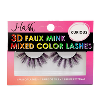 Pestañas Postizas 3d Mixed Color y End Color