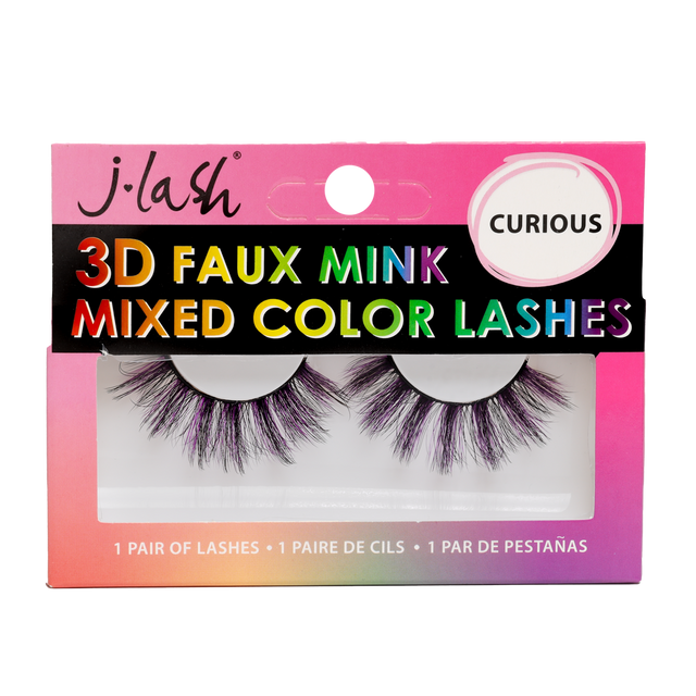 Pestañas Postizas 3d Mixed Color y End Color
