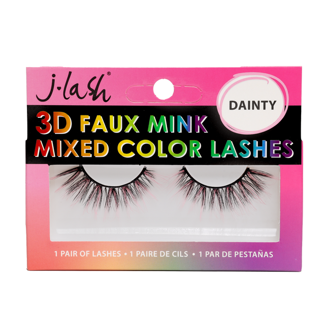 Pestañas Postizas 3d Mixed Color y End Color