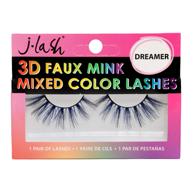 Pestañas Postizas 3d Mixed Color y End Color