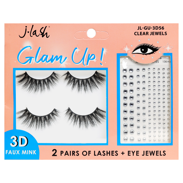 Pestañas Glam Up! con accesorios