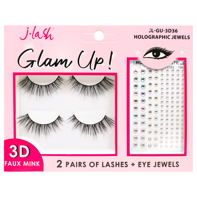 Pestañas Glam Up! con accesorios