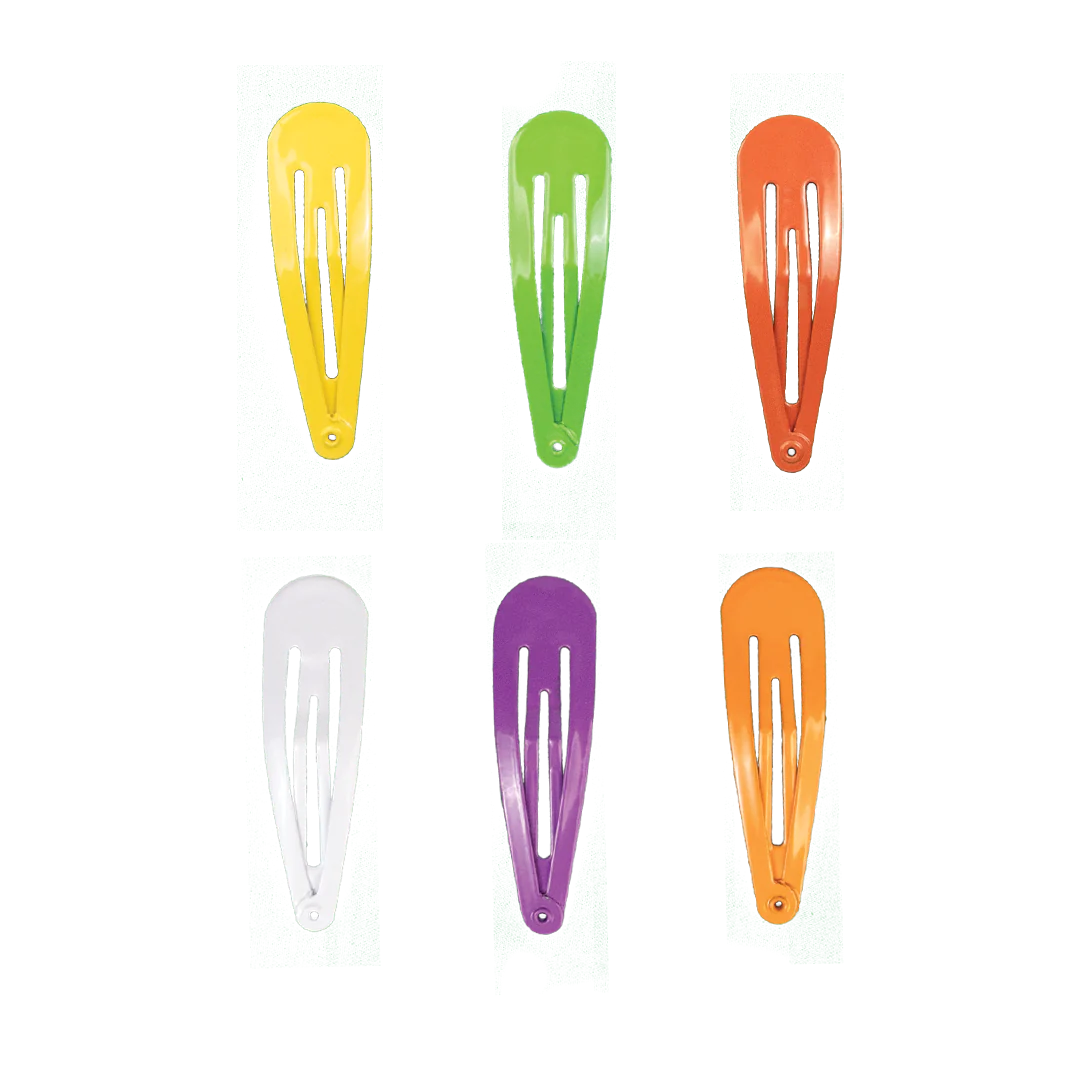 Snap Hair Clips Rainbow